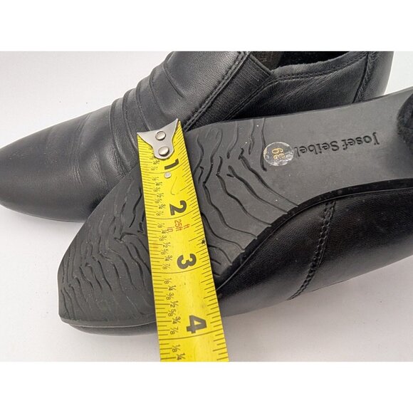 Josef Seibel Tina Clogs Booties Shoes Womens Size 39 US 8-8.5 US Black Leather - Picture 4 of 14